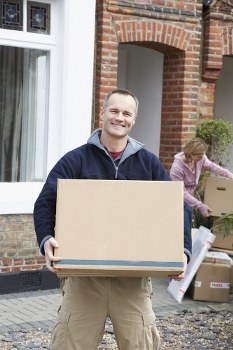 Packing boxes and wrapping supplies prepared for a move in Balham