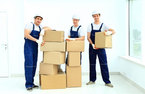 Prepared office move checklist and labelled boxes for a Balham workplace relocation
