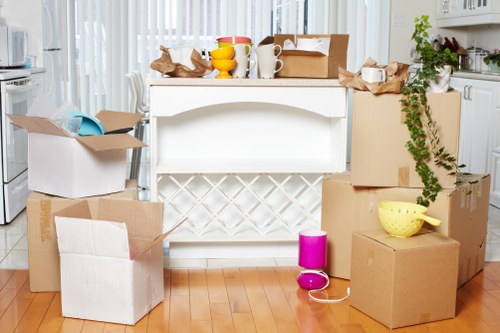 Organised packing materials for a local move, storage, or office relocation in Balham
