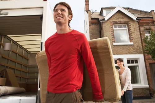 Packed student belongings ready for a local move