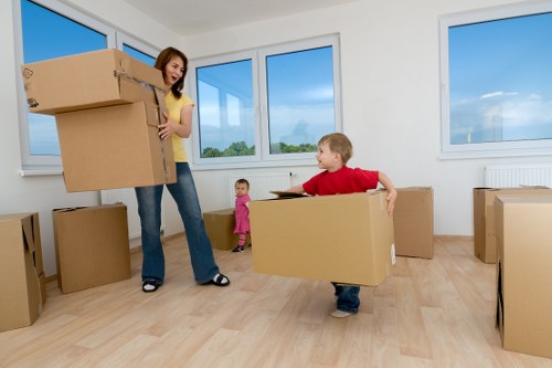 Moving boxes and furniture with a local van service in Balham